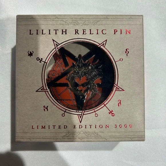 Diablo IV Collector's Edition Pin - Lilith Relic Pin 1/3000 Limited Edition - Picture 1 of 7
